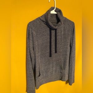 Express Cowl Neck Mens Fleece Pullover Size Small Blue